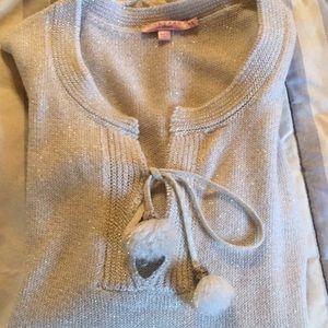 Calypso st Barth silver metallic sweater.